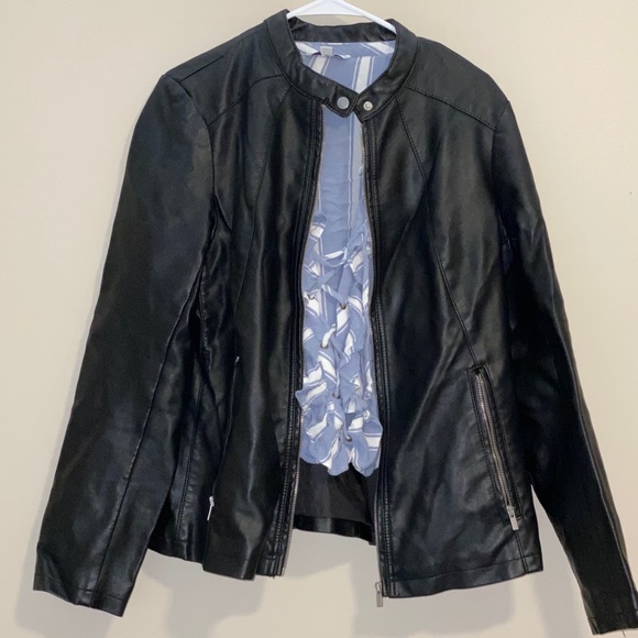 Faux leather jacket - Picture 1 of 4